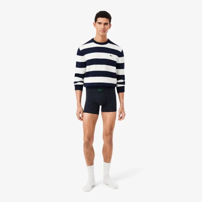 Pack de 3 boxers de algodón elástico estampados