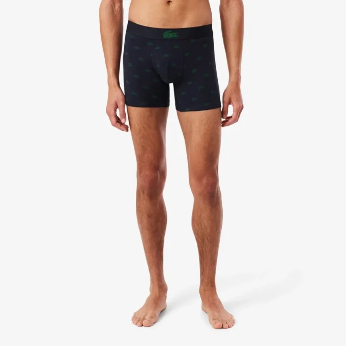 Pack de 3 boxers de algodón elástico estampados