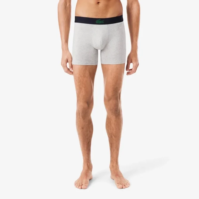 Pack de 3 boxers de algodón elástico estampados