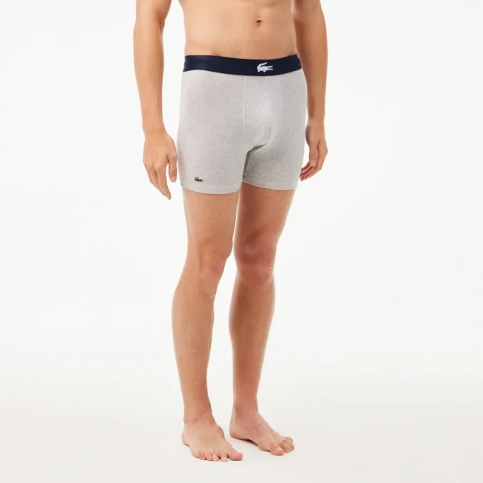 Pack de 3 bóxers de cintura con cocodrilo para hombre