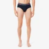 Pack de 3 slips de algodón con logotipo en la cintura para hombre
