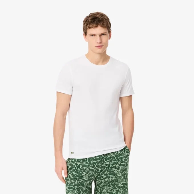 Pack de 5 camisetas interiores slim fit para hombre