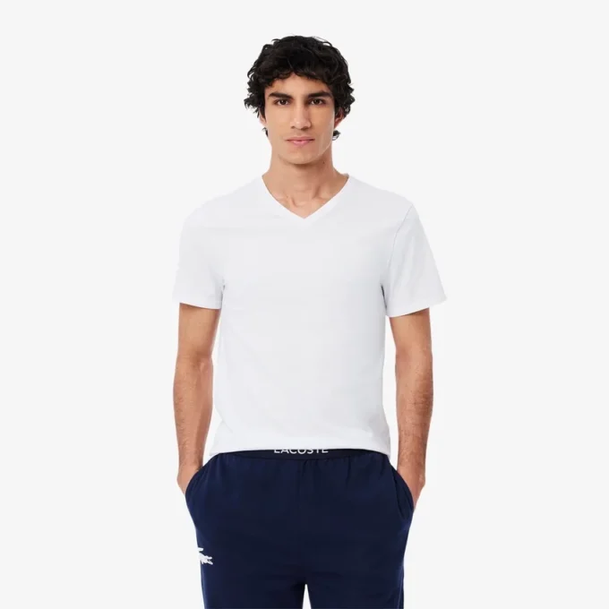 Pack de 5 camisetas interiores slim fit para hombre