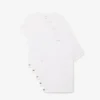 Pack de 5 camisetas interiores slim fit para hombre