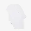 Pack de 5 camisetas interiores slim fit para hombre