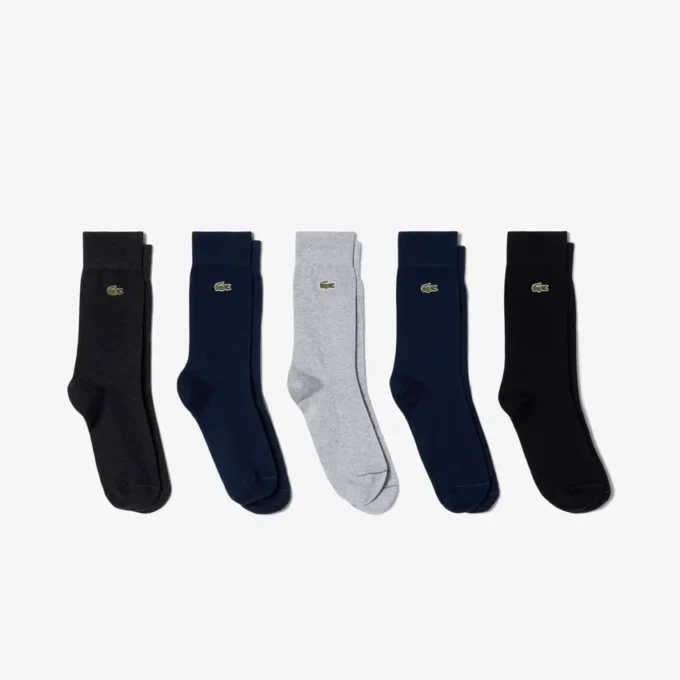 Pack de 5 pares de calcetines de algodón unisex
