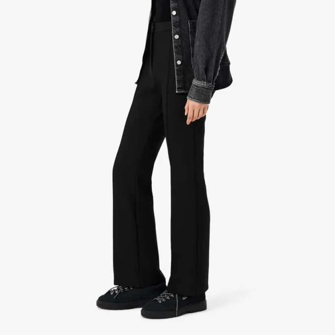 Pantalones acampanados de cintura alta para mujer