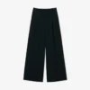 Pantalones anchos de mezcla de lana de pasarela