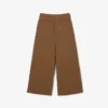 Pantalones anchos de mezcla de lana de pasarela