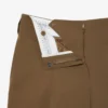Pantalones anchos de mezcla de lana de pasarela