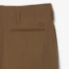 Pantalones anchos de mezcla de lana de pasarela