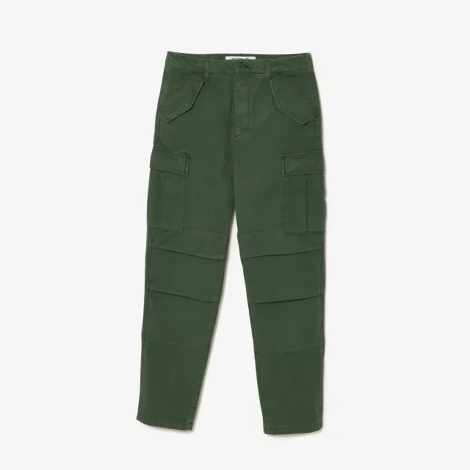 Pantalones cargo de algodón de corte recto para hombre