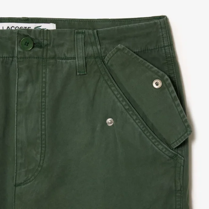 Pantalones cargo de algodón de corte recto para hombre