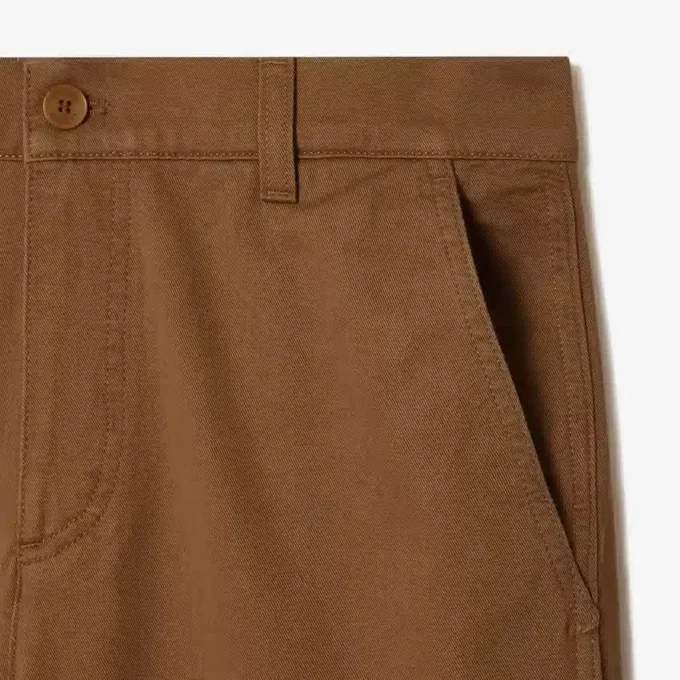 Pantalones cargo de algodón de corte recto para hombre