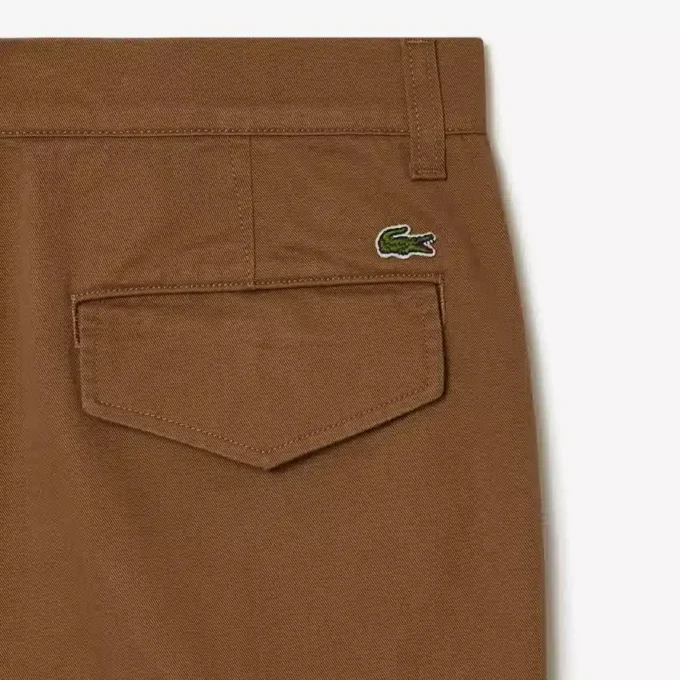 Pantalones cargo de algodón de corte recto para hombre