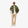 Pantalones cargo de algodón ligero de corte regular para hombre