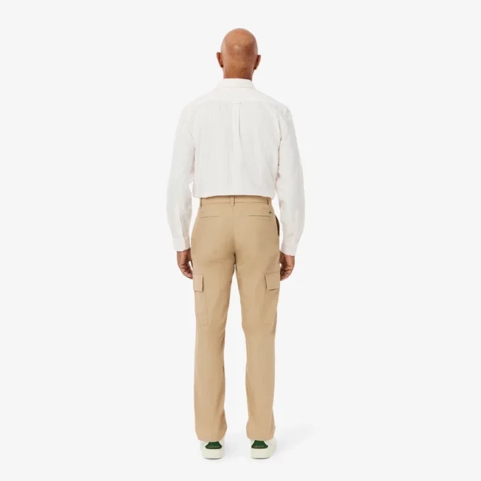 Pantalones cargo de algodón ligero de corte regular para hombre