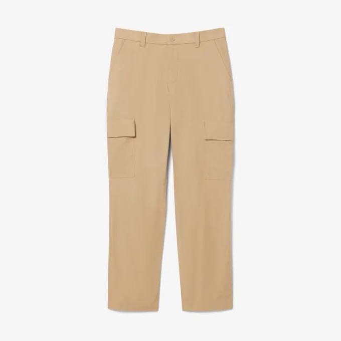 Pantalones cargo de algodón ligero de corte regular para hombre