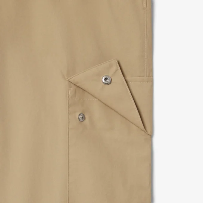 Pantalones cargo de algodón ligero de corte regular para hombre