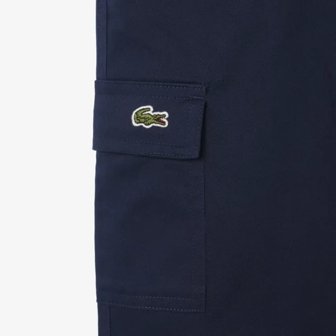 Pantalones cargo de sarga de algodón