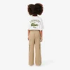 Pantalones cargo de sarga de algodón para niña