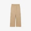 Pantalones cargo de sarga de algodón para niña