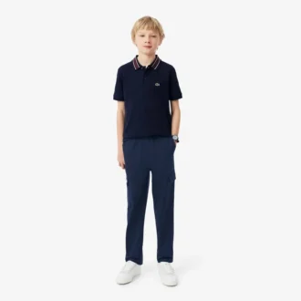 Pantalones cargo de sarga de algodón para niño