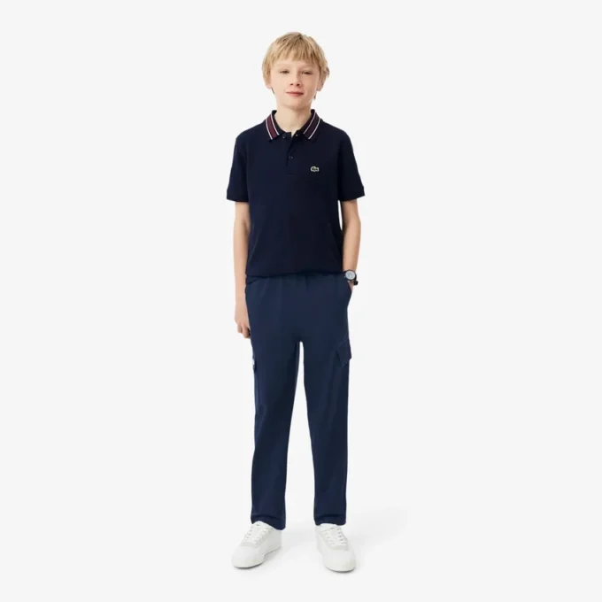 Pantalones cargo de sarga de algodón para niño