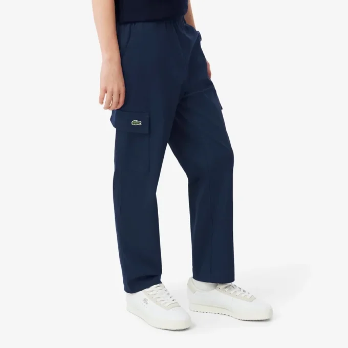 Pantalones cargo de sarga de algodón para niño