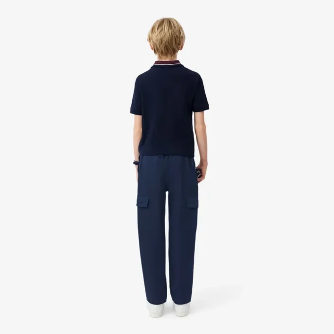 Pantalones cargo de sarga de algodón para niño