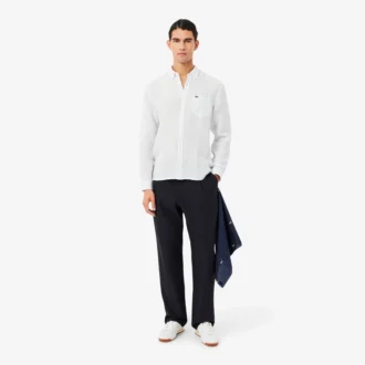 Pantalones chinos de algodón de corte recto