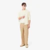 Pantalones chinos de algodón de corte recto
