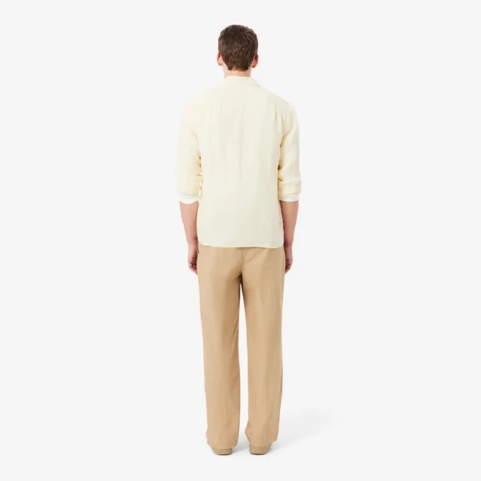 Pantalones chinos de algodón de corte recto