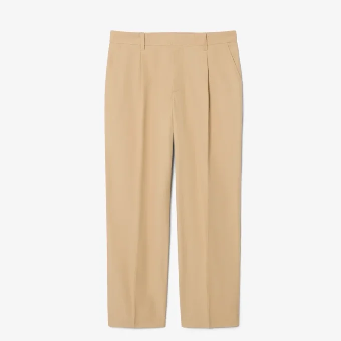 Pantalones chinos de algodón de corte recto