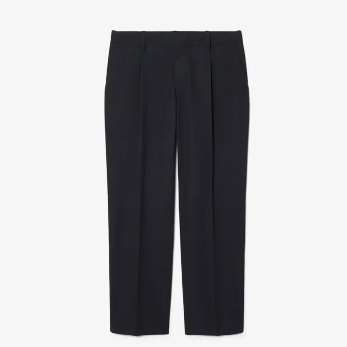 Pantalones chinos de algodón de corte recto