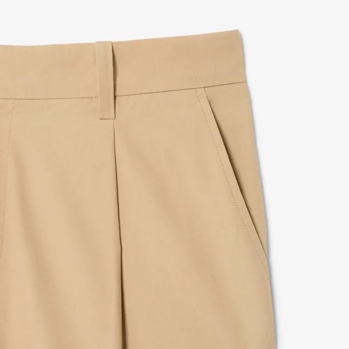 Pantalones chinos de algodón de corte recto