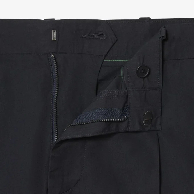 Pantalones chinos de algodón de corte recto
