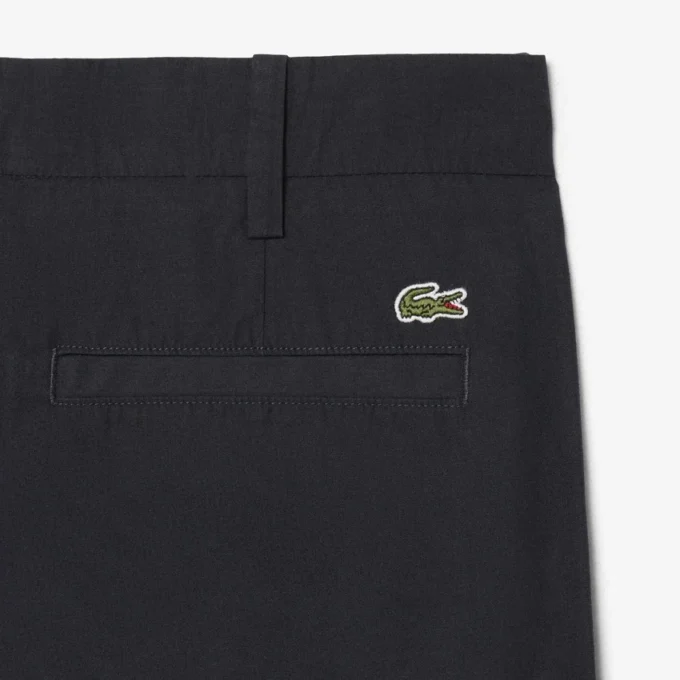 Pantalones chinos de algodón de corte recto