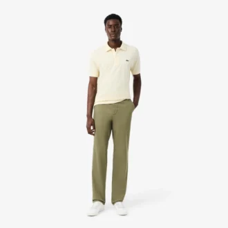 Pantalones chinos de algodón de corte regular