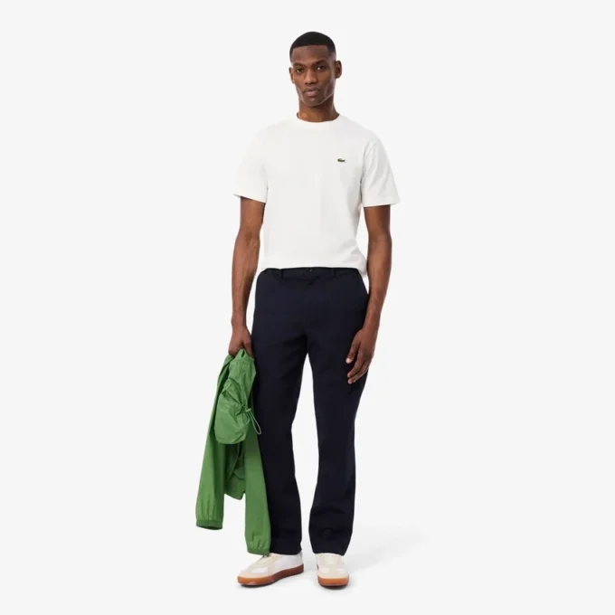 Pantalones chinos de algodón de corte regular