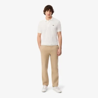 Pantalones chinos de algodón de corte regular