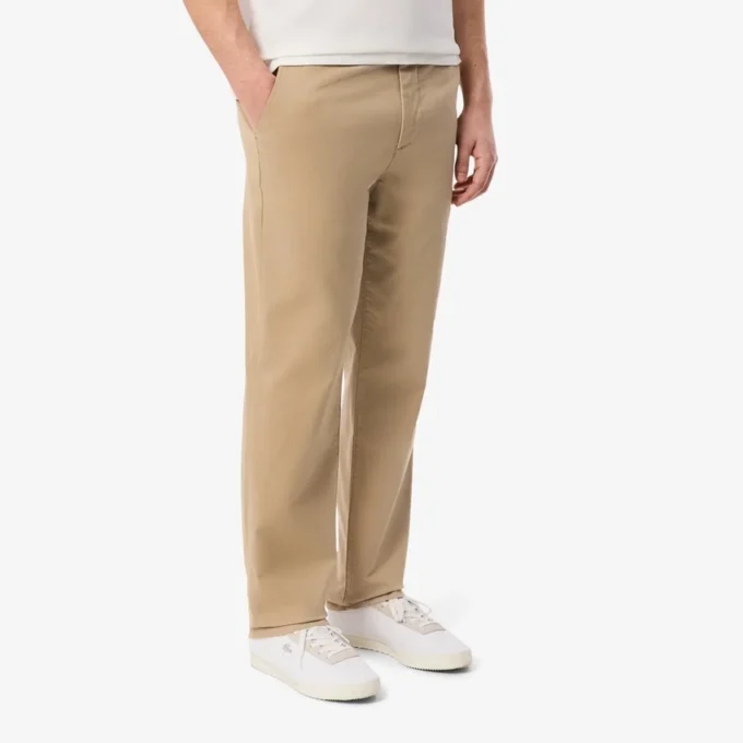 Pantalones chinos de algodón de corte regular
