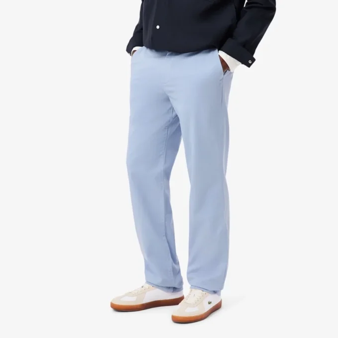 Pantalones chinos de algodón de corte regular