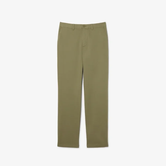 Pantalones chinos de algodón de corte regular