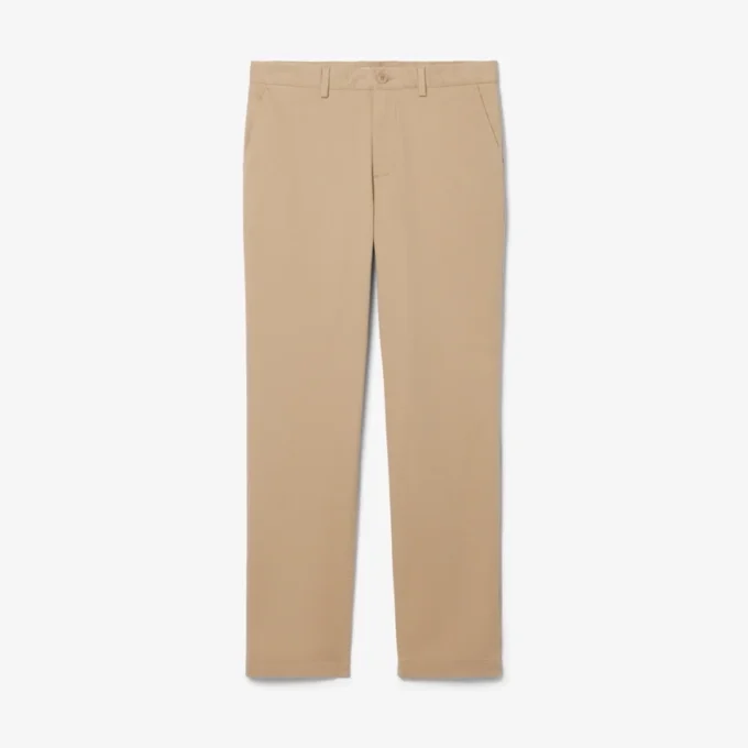 Pantalones chinos de algodón de corte regular
