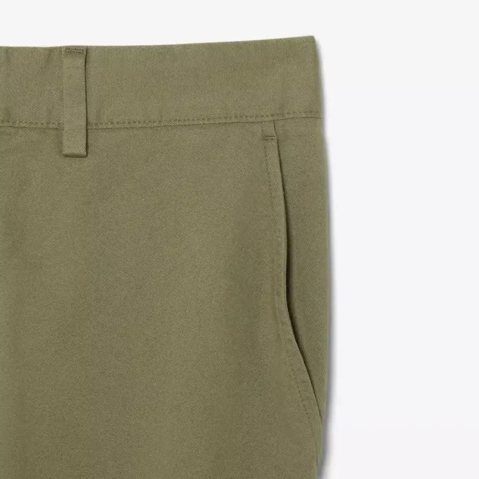 Pantalones chinos de algodón de corte regular