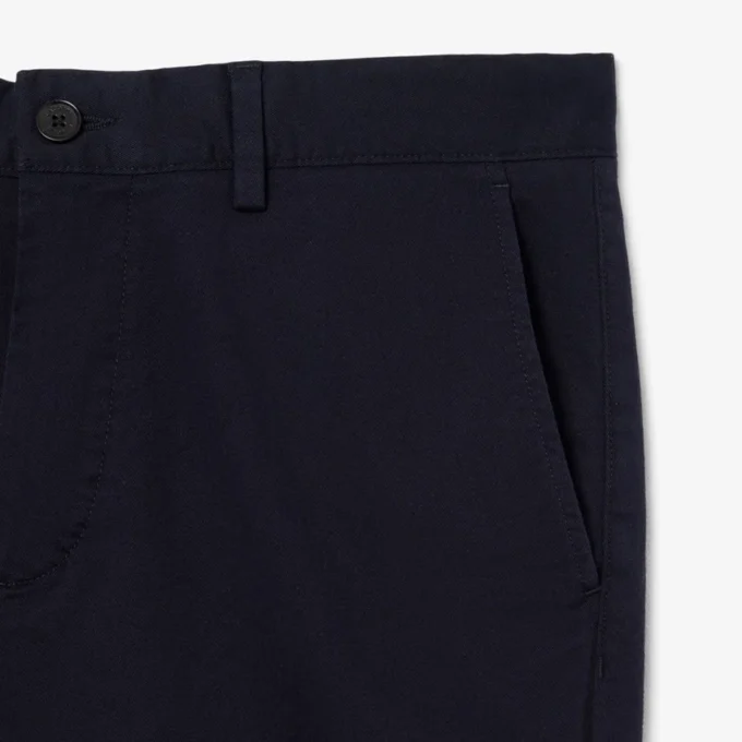 Pantalones chinos de algodón de corte regular