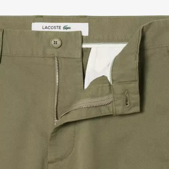 Pantalones chinos de algodón de corte regular