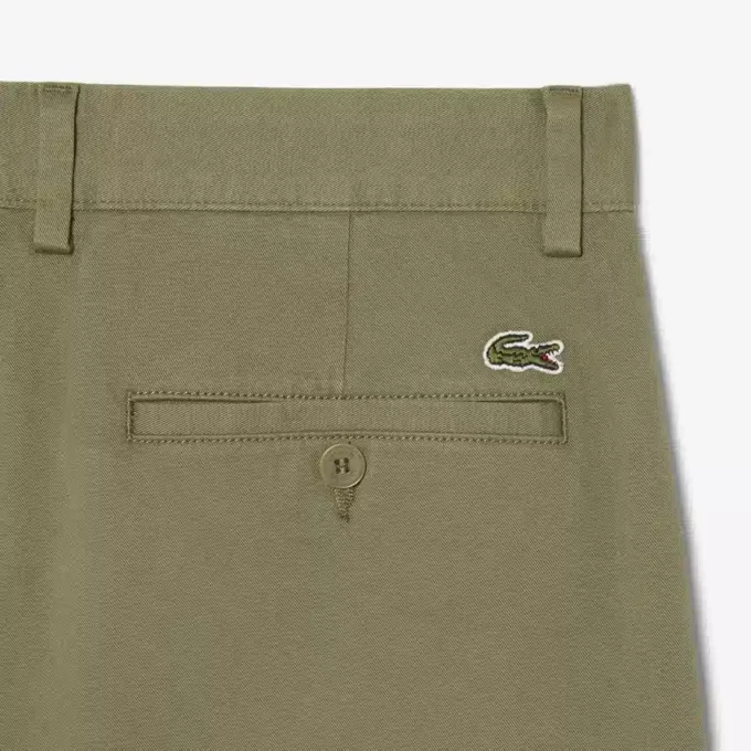 Pantalones chinos de algodón de corte regular