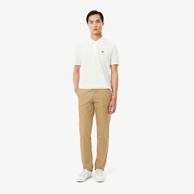 Pantalones chinos de algodón de corte regular para hombre